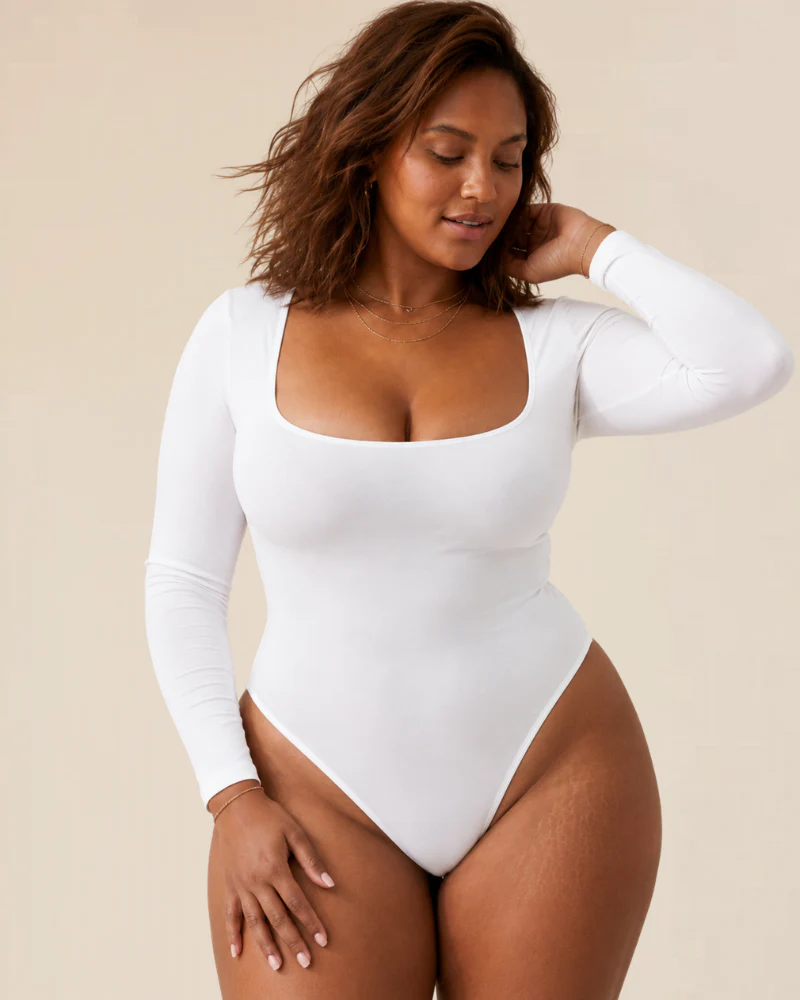 Long Sleeve Thong Bodysuit - Image 5